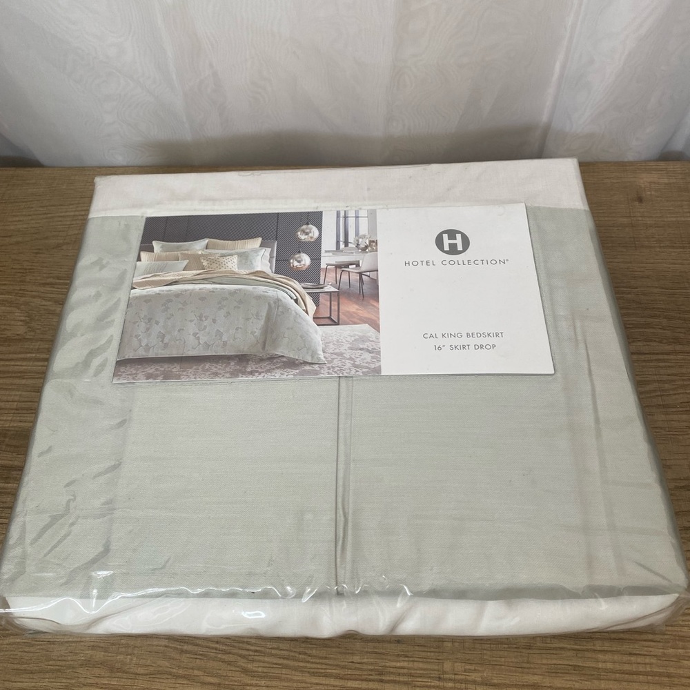 Hotel Collection Gingko Cal King Bedskirt 16” Skirt Drop